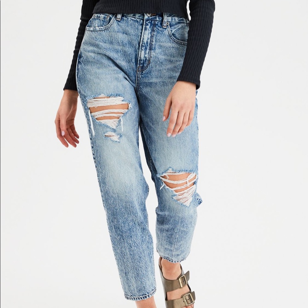 American eagle curvy mom jeans